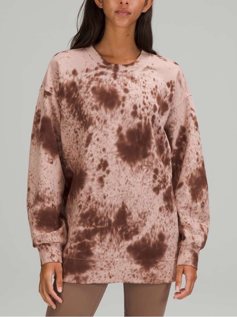 Lululemon Perfectly Oversized Crew
Marble Dye Silky French Press Size 10